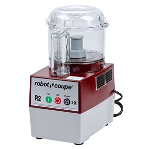 Robot Coupe R2B CLR Commercial Cutter Mixer With 2.9 Liter Clear Polycarbonate Batch Bowl, 1-HP, 120-Volts
