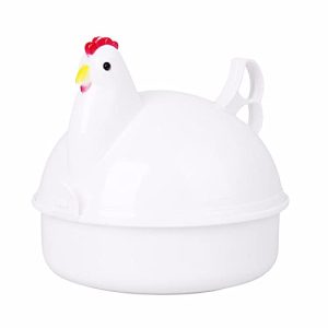 Egg Cooker Rapid Egg Cooker For Hard Boiled Eggs Scrambled Eggs Microwave Egg Cooker – Chicken-Shaped 4 Eggs Electric Egg Cooker Kitchen Egg Boiler Steamer Gadgets