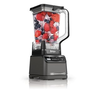 Ninja BR201AMZ Professional Blender 2.0, 1200 Watts, Auto-iQ Program, Total Crushing Blades, 72-oz. Pitcher, 4 Manual Speeds for Smoothies, Shakes, and Frozen Drinks, Dishwasher-Safe Parts, Dark Grey