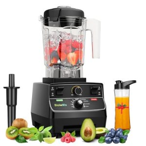 Professional Smoothie Blender, Countertop Blender,Commercial Blender 2200W High Power with 68oz Pitcher, Smart Presets,blenders for kitchen for smoothies.Ice, Soup,Frozen Dessert With 1 Juice Bottle