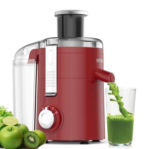 SiFENE Compact Juicer Machine with 2.5″ Wide Chute, High-Speed, Easy-to-Use, Space-Saving, Easy Clean & BPA-Free for Juicing Beginners, Satisfying Juice Cravings in No Time