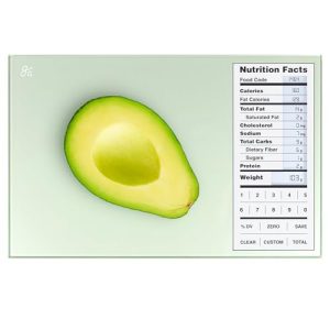 Greater Goods Nutrition Scale, Food Grade Glass, Calorie Counting Scale, Meal Prep Scale, and Weight Loss Scale, Designed in St. Louis, Sage Green