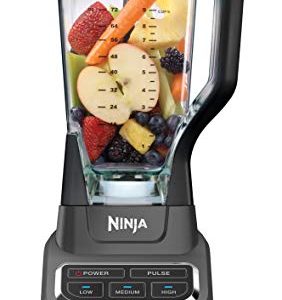 Ninja BL610 Professional 72 Oz Countertop 1000-Watt Base and Total Crushing Technology for Smoothies, Ice and Frozen Fruit, Black, Blender + Pitcher