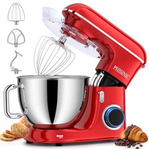 Stand Mixer, 8.5QT 660W Mixers Kitchen Electric PHISINIC, 6-Speed Tilt-Head Professional Stand Up Mixer, Food Mixer with Dough Hook, Wire Whip and Beater, for Baking, Cake, Cookie, Kneading