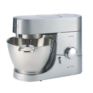 Kenwood Chef Titanium Kitchen Machine, Stainless Steel – 5 qt – Kitchen Mixer – 800W Motor & Electronic Variable Speed Control – Includes Dishwasher-Safe Work Bowl & Three Mixing Tools