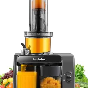 Masticating Juicer Fit Whole Fruits & Vegetables，Cold Press Juicer with 4.72″ Wide Mouth, Slow Electric Juicer Machines with High Juice Yield for Fruits and Vegetables，Gray