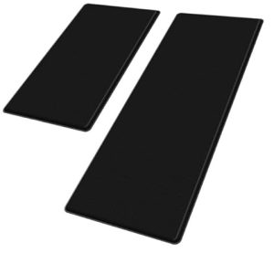 UpNUpCo Artistic Beautiful Anti Fatigue Kitchen Floor Mat – Unique Floor Mat – Pain Relief Padded Kitchen Mat – Floor Mats for in Front of Sink – 2 Pieces 47″x17.5″ + 30″x17.5″ 10mm Black