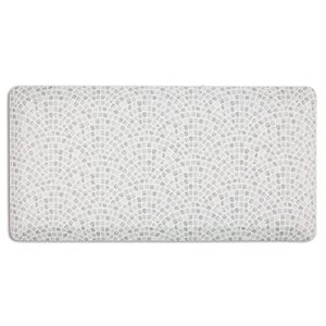 Home Dynamix Emeril Lagasse Kitchen Mat, Tile, 19.6″x39″ Rectangle,Grey/White