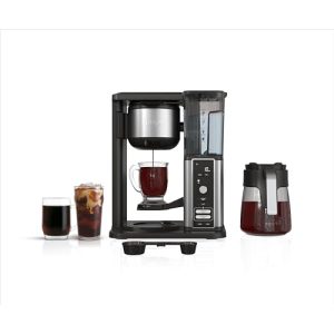 Ninja CM371 Hot & Iced XL Coffee Maker with Rapid Cold Brew, 4 Brew Styles, 8 Sizes Small Cup to Travel Mug, Single-Serve Coffee Brewer, 12-Cup Carafe, Permanent Filter, Removable Reservoir, Black