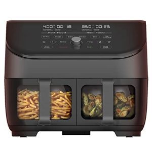 Instant Vortex Plus XL 8QT ClearCook Air Fryer, Clear Windows, Custom Programming, 8-in-1 Functions that Crisps, Broils, Roasts, Dehydrates, Bakes, Reheats, from the Makers of Instant Pot, Black