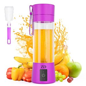 Zezirdas Portable Blender, 15.2 oz Capacity, USB Rechargeable, Detachable Attachment, Food Grade Materials, Easy to Clean, Ideal for Office, Gym, Travel, Camping