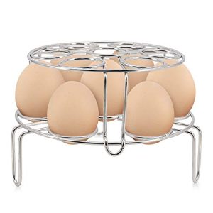 Stainless Steel Egg Steamer Rack,Stackable Steamer Trays 2 Pack Combo for Eggs and Food. Food Stainless Steamer Rack for Instant Pot, Pressure Cooker, Boiling Pot(2 Pcs)