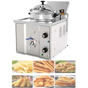 Air Fryer,110V Commercial Electric Countertop Pressure Fryer Large Air Fryer 16L Stainless Chicken Fish for Steamer, Slow Cooker, Multi-Cooker, and More
