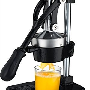 Gourmia GMJ9970 Large Citrus Juicer – Commercial Grade Press Orange, Grapefruit and Lemon Press Juicing -Extracts Maximum Juice – Heavy Duty Cast Iron Base and Handle – Non Skid Suction Foot Base