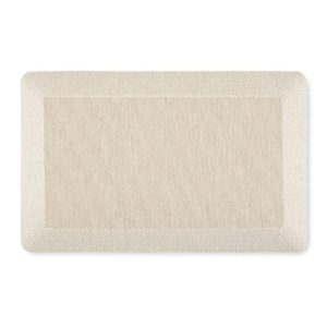 Martha Stewart Mira Modern Heathered Anti-Fatigue Air-Infused Kitchen Mat, Beige, 19.6″x32″