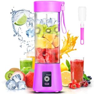 Portable Blender, WEEKSUN Mini Blender For Shakes and Smoothies, 15.2 oz Fresh Juice Blender With 6 Blades, Multifunctional and BPA Free Blender Bottle– for Traveling, Gym, Office