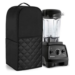 Luxja Blender Cover Compatible with Vitamix 64 oz. Low-Profile Blender, Black(quilted)