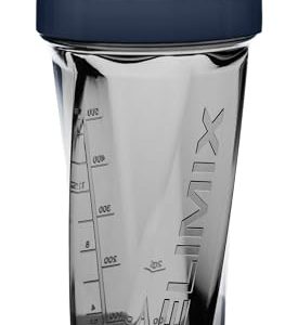 HELIMIX 2.0 Vortex Blender Shaker Bottle Holds upto 28oz | No Blending Ball or Whisk | USA Made | Pre Workout Protein Drink Cocktail Shaker Cup | Weight Loss Supplements Shakes | Top Rack Safe