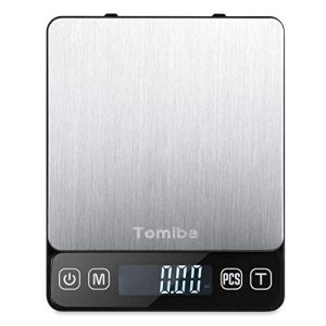 Digital Touch Pocket Scale 0.01oz – Tomiba 3000g Small Portable Electronic Precision Scale (0.1g) Resolution 2 AAA Batteries Included