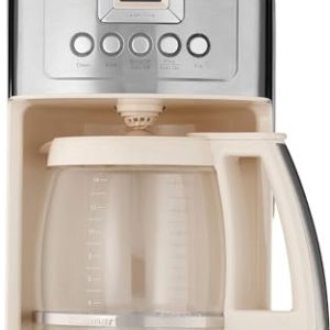 Cuisinart Programmable Thermal Coffee Maker, 14-Cup Glass Carafe, Fully Automatic for Brew Strength Control & 1-4 Cup Setting, DCC-3200CRMP1, Cream