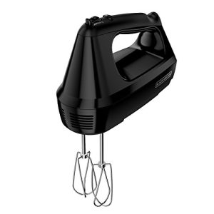 6-Speed Easy Storage Hand Mixer with 5 Attachments & Storage Case, Black