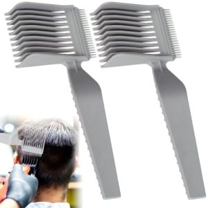 2Pcs Blend Friend Fade Comb – Men’s Blending Comb – Professional Barber Comb, For Home or Salon or Professional Use, Compatible with All Hair Clippers Men, Barber Accessories