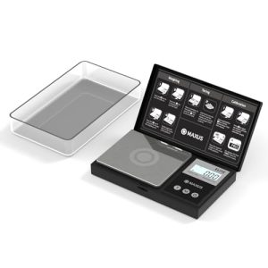 MAXUS Precision Pocket Scale 200g x 0.01g, Digital Gram Scale Small Food/Jewelry Scale Ounces/Grains Scale with Backlit LCD, Great for Travel