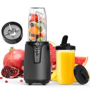 Portable Blender for Shakes and Smoothies, 850W Personal Blenders for Kitchen with 6 Fins Blender Blade,Smoothie Blender with 2 * 20oz To-Go Cup，Countertop Blender for Fruit Protein Drink Baby Food