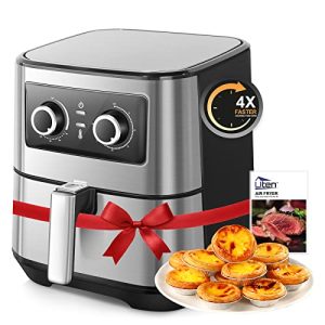 Air Fryer 5.8Qt/5.5L – Uten Electric Airfryer with Temperature Control, Timer, Non-Stick Fry Basket, 1700W High-power, Fast Oven Oilless Cooker, Dishwasher Safe – A Great Kitchen Assistant