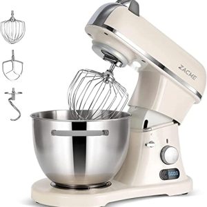 ZACME 8.4QT Commercial Stand Mixer 800W with NSF Certified and Aluminum die casting, Kitchen Electric Mixer Metal Food Mixer with Stainless Steel 8L Bowl, Dough Hook, Whisk and Beater