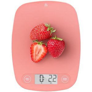 Greater Goods Digital Kitchen Scale – Cooking, Baking, Meal and Food Prep Scale, Weighs in Grams, Pounds and Ounces, Pink