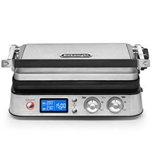 De’Longhi America CGH1020D Livenza All Day Combination Contact Grill and Open Barbecue, Stainless Steel