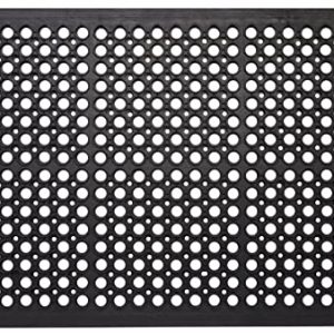 Envelor Anti Fatigue Rubber Floor Mat Non-Slip Restaurant Mat for Floors Bar Drainage Mat Doormat Utility Garage Home Slip Pool Entry 24 x 36 Inches