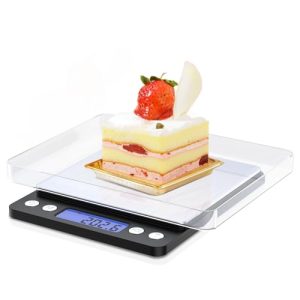 Food Kitchen Scale, Used to Measure Food Ounces and Grams, 0.001oz/0.1g High-Accuracy Digital Scale,Baking, Jewelry,Powder, Coffee Cooking, with 2 Trays and LCD Display