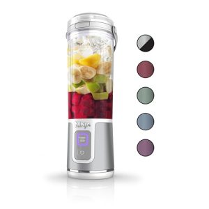 Ninja BC151WH Blast Portable Blender, Cordless, 18oz. Vessel, Personal Blender-for Shakes & Smoothies, BPA Free, Leakproof-Lid & Sip Spout, USB-C Rechargeable, Dishwasher Safe Parts, White