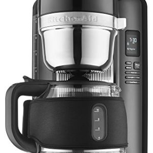 KitchenAid KCMB1204BOB 12-Cup Coffee Maker with One Touch Brewing with Black Thermal Sleeve – Onyx Black