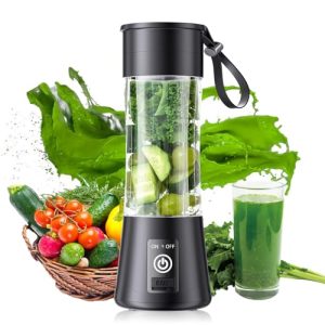 Portable Blender for Shakes and Smoothies – Personal Size Blender with 380Ml BPA Free Juice Cup, 6 Blades Mini Blender Freshly Squeezed, Suit for Travel, Picnic, Office, Sports