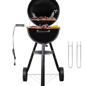 Outdoor Electric Grill Indoor Grill 1800W Portable Grill Carbon Electric Dual Purpose Double Design 15+ Service Electric Grill Outdoor Cooking Non-Stick Removable Vertical Patio Grill