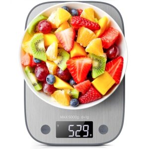 SIMPLETASTE Digital Food Kitchen Scale, Measures in Grams and Ounces for Baking, Cooking, Weight Loss for healthy Diet, 304 Stainless Steel