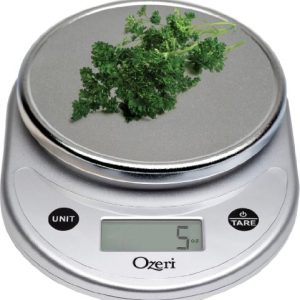 Ozeri Pronto Digital Multifunction Kitchen and Food Scale, All Silver, Compact