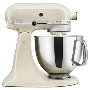 KitchenAid Artisan Series 5 Quart Tilt Head Stand Mixer with Pouring Shield KSM150PS, Almond Cream