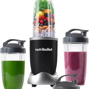 NutriBullet Pro 900W Single-Serve Blender Exclusive Bundle (Black Stainless)