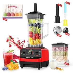 Smoothie Blender: [1600W German Motor][8-Tip Upgraded Blades][15 Speed Control] Professional Blenders for Kitchen Smoothies Juice, Smoothie Maker with 2 BPA-Free Cups Blender Receipe 1-Year Warranty