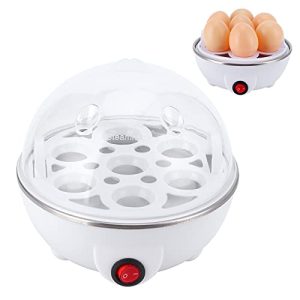 Egg Cooker, Egg Boiler Maker, Boiled Egg Cooker, Egg Steamer, Electric Eggs Boiler Multifunctional Mini Eggs Cooker Steamer Poacher for Kitchen Use (US)