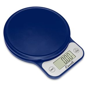 Escali Telero Digital Food Scale, Multi-Functional Kitchen Scale, Precise Weight Measuring and Portion Control, 7.62 x 6.1 x 1.28 inches, Blue (T136)