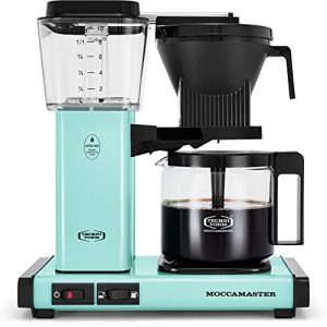 Technivorm Moccamaster 53934 KBGV Select 10-Cup Coffee Maker, Turquoise, 40 ounce, 1.25l