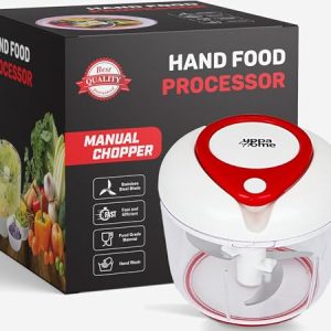 UppaHome Easy String Pull Food Chopper | Manual Food Processor for Chopping, Mincing, and Blending | Compact and Portable | BPA-Free