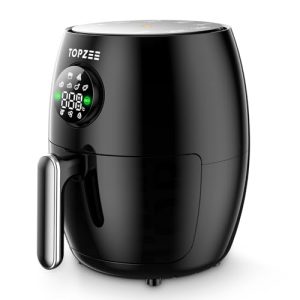 Small Compact Air Fryer, 2.1QT for 1-2 People, 4-in-1 Small Mini Airfryer, Bake, Roast, Reheat, 98% Less Oil, Adjustable Temp Control w/ 60min Timer, Quiet, Nonstick & Dishwasher Safe Basket, BPA-Free