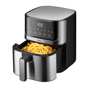 5qt Air Fryer Digital- Compact Airfryer Design for 2-3 people, 8 Presets Bake Toast Broil Reheat Bacon Fries Chicken Shrimp Non-Stick Basket + Trays, Automatic Shutoff，Air Cooker