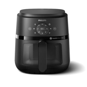 Philips 2000 Series Airfryer – 4.4 qt (4.2 l) Pan, 13 Cooking Functions, RapidAir Technology, Healthy Cooking with 90% Less Fat, Efficient & Fast (NA220/00)